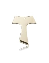 14kt Gold Tau Cross Medal