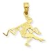 Genuine IceCarats Designer Jewelry Gift 14K Gymnastics Pendant