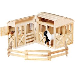 Childrens Toyshop  Toys : Folding Horse Stable