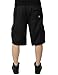 iDarbi Mens Loose Fit Fleece Cargo Shorts Solid Colors (S-5XL Avail)