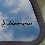 Lamborghini Black Decal Logo Bull Car Truck Window Sticker 
