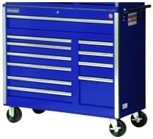 42"" 11 Drawer Cabinet with Roller Bearing Slides - Blue Tools Equipment Hand Tools