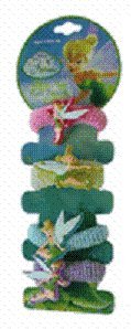 Disney Fairies Tinkerbell Tinker Bell Hair Ponies Scrunchies 4 Pc Colors