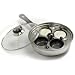 Norpro Deluxe Stainless Steel Egg Poacher Pan Skillet Set NEW