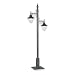 Royce Outdoor Portable Post Lantern Natural Iron with Clear Globe # RL2202NI