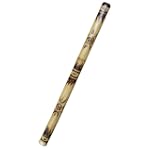 Bamboo Didgeridoo, Hand Painted Sun Sketch w/ Bag