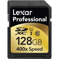 Lexar Professional 400x 128 GB SDXC UHS-I Card LSD128CTBNA400