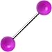 Purple Neon Barbell Tongue Ring