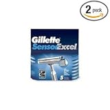 Gillette Sensor Excel Cartridges, 5-Count Packages (Pack of 2)