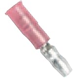 Ancor 230708 Marine Grade Electrical Nylon Insulated Double Crimp Funnel Entry Snap Plugs with Insulation Grip (Male, 22 to 18-Gauge, 4-Pack)