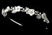 Bridal Headband - Ivory Porcelain Flowers Bridal Tiara