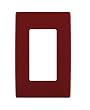 Leviton Renu REWP1-RE One-Gang Screwless Snap-On Wallplate, Red Delicious