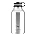 Winterial 64 oz Insulated Growler and Steel Water Bottle / Beer Growler / Double Walled Thermos Flask / Insulated Growler