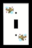 BABY MARTEX IN FLIGHT AIRPLANES AIRPLANE SINGLE TOGGLE SWITCH PLATE