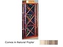 Wine Cellar Innovations Designer Series Collection Natural Poplar Open Diamond Cube 72x24x13-in.