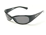 Angel Sunglasses Serena Shiny Black Frame with Grey Polarized Lenses by