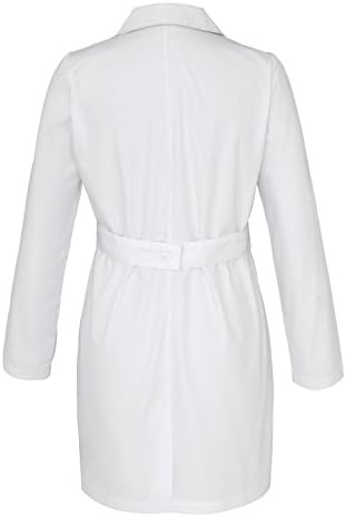 Universal Lab Coats by Adar Womens Women's 33 Belted Lab Coat Small White