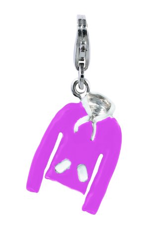 Amore & Baci Charming Life Silver Pink & White Jumper Charm - Fits On Thomas Sabo Giorgio Martello and Ti Sento