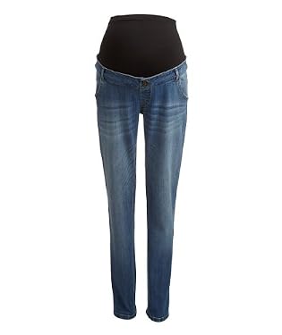 Maternity Mid Wash Over The Bump Boyfriend Jean
