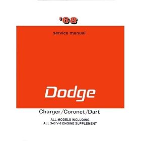 1968 CHARGER CORONET DART Shop Service Repair Manual