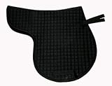 All Purpose English Saddle Pad Quilted Cotton Black
