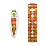 Brown Dots Design Nintendo Wii Nunchuk + Remote Controller Protector Skin Decal Sticker