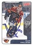 Milan Hnilicka, Atlanta Thrashers, 2001 Victory Autographed Card