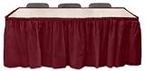 Plastic Table Skirt - Burgundy