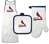 St. Louis Cardinals Apron, Oven Mitt and Potholder Set