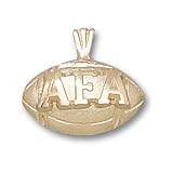 Air Force Falcons Solid 14K Gold ''AFA'' Football Pendant