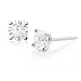 3/4ctw Round Diamond Stud Earrings in 14k White Gold (HI/I1)
