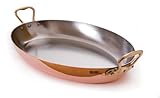 Mauviel Copper 2-Handled Oval Pan, 11-7/8 by 7-7/8 Inches Mauviel Copper 2-Handled Oval Pan, 11-7/8 by 7-7/8 Inches
