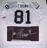 Tim Brown Oakland Raiders NFL Authentic Autographed Wilson Jersey