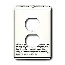 Londons Times Funny Music Cartoons - Experimental Cartoon Use Your Imagination, Then Laugh - Light Switch Covers - 2 plug outlet cover