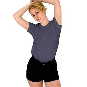 Buy American Apparel Baby Rib Fitted Short Sleeve Stretch T-Shirt - Unisex Tee by American Apparel