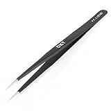 uxcell 防磁ツイザーズ　ステンレスツイザーズ　鋭いチップ　芸術用　耐磁性