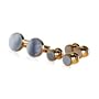 Mens Mother of Pearl and 14kt Gold Overlay Cufflinks and Studs Formal Set