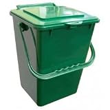 Kitchen Compost Bin with Filter Lid (Green) (11'H x 9'W x 8.5'D)