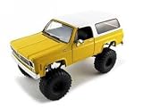 1973-1975 Chevrolet Blazer K5 Diecast Car Model 1/24 Yellow With Irok Swampers Tires