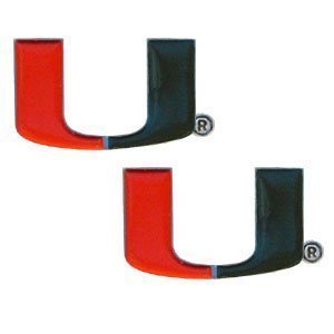 Miami Hurricanes Studded Earrings - NCAA College Athletics Fan Shop Sports Team Merchandise