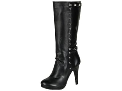 Reneeze Silva-1 Women's Mid-calf Fashion High-heels Boots - Black