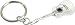 Jeffrey David Silver Acoustic Guitar Keychain