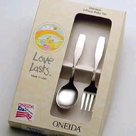 Paul Revere 2pc Baby Set, Stainless Steel by Oneida
