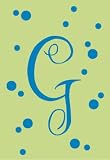 Outdoor Living : Monogram Polka Dot Garden Size Flag - G