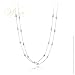 STUDIO 925: *AMELIA MULTI HEART CZ DIAMONDS BY THE METRE NECKLACE*