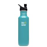 Klean Kanteen 27 -Ounce Classic Sport Cap 2.0 Stainless Steel Water Bottle, Reef Blue