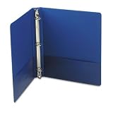 Wilson Jones (W368-14NBL) 3-Ring Binder, 1-Inch Rings, 11 inches x 8 1/2 inches, Dark Blue