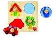 Jumbo D53015 - Holzpuzzle Zu Hause, 4 Teile
