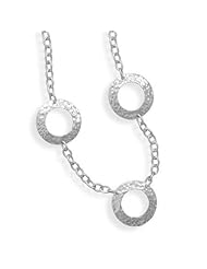 31" Necklace with Hammered Discs
