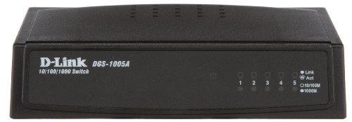 D-Link DGS-1005A Switch gigabit ethernet avec 5 ports Anthracite